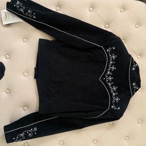 Suede western studded jack